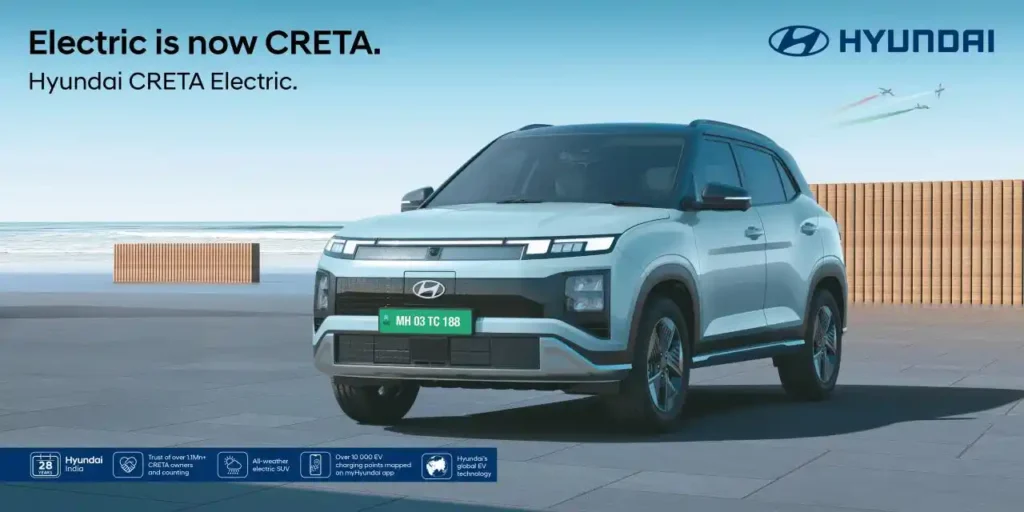 Front view of Hyundai Creta Electric