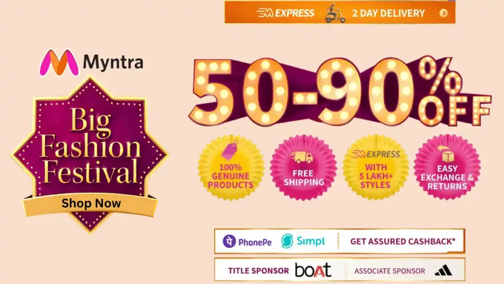 Myntra Big Fashion Festival