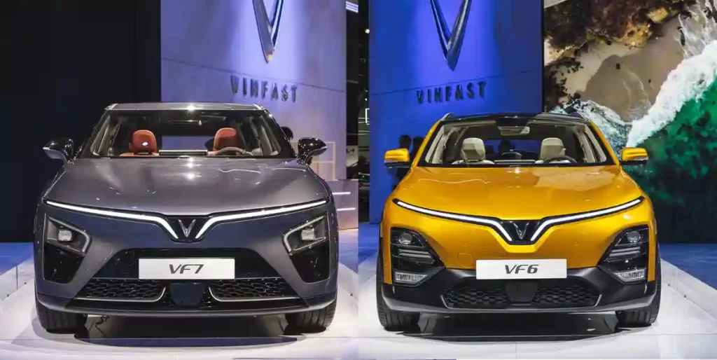 VinFast VF7 interior touchscreen