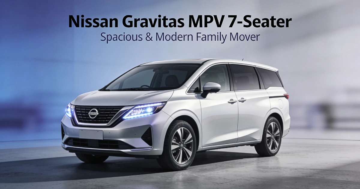 Nissan Gravitas 7 seater MPV