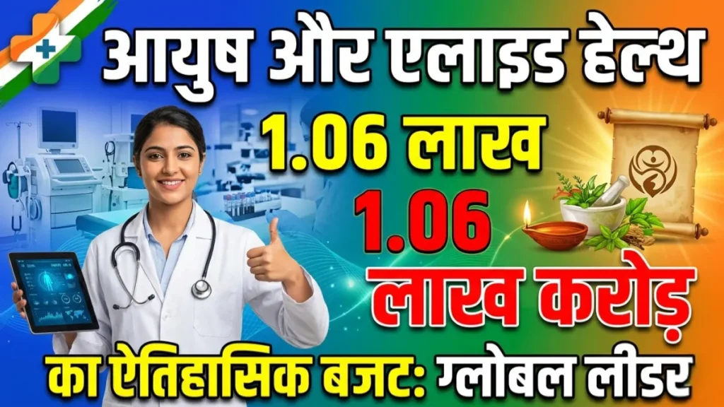 आयुष और एलाइड हेल्थ वर्कफोर्स बजट 2026 भारत