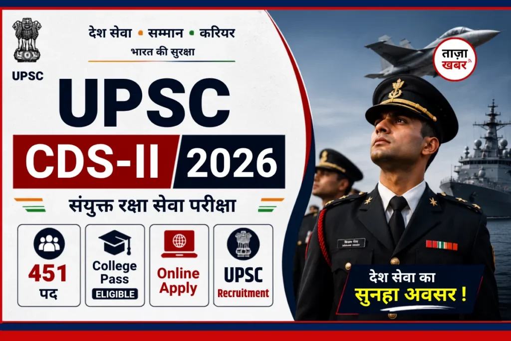 UPSC CDS 2 Exam 2026